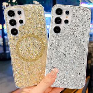 갤럭시S25 플러스 울트라 맥세이프 럭셔리 글리터 펄 젤리케이스