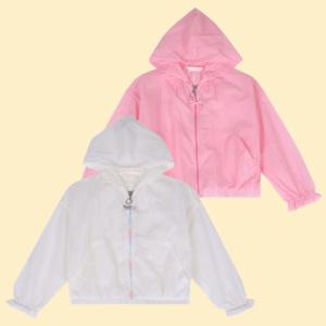[로엠걸즈(아동)]프릴 홑겹 후드 바람막이점퍼RGJA25S2C