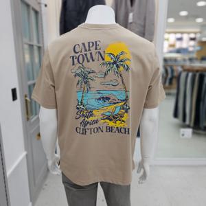 [올젠]면혼방 쿨터치 세미오버핏 라운드 티셔츠(OZNF2TR1303BE)_