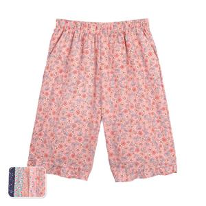 바풀 HY DB 185422 여성 파자마 쿨 여름바지 초경량 실내바지 7부 작은꽃