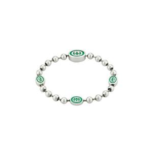 구찌 인터로킹 G 불 체인 브레이슬릿 실버 701609-J8410-8414