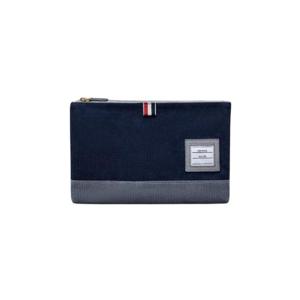 톰브라운 코듀로이 라지 집 파우치 네이비 UAC041A-F0220-415