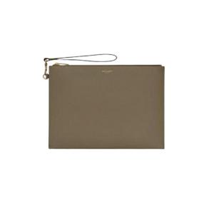 생로랑 그랑 드 뿌드르 엠보스 레더 파리 지퍼 태블릿 홀더 라이트 펀 683865-BTY0W-2417