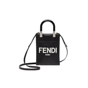 펜디 선샤인 미니 레더 쇼퍼백 블랙 8BS051ABVLF1L2Z