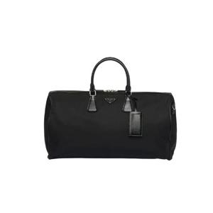 프라다 리나일론 브러쉬드 레더 더플백 블랙 2VC018-789-F0002