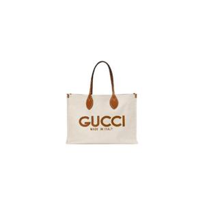 구찌 토트백 프린트 베이지 캔버스 772177-FACUL-8451