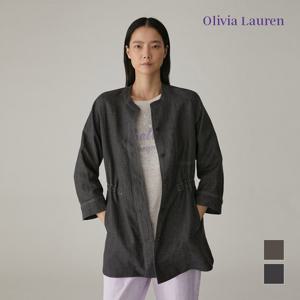 [올리비아로렌] 배색스티치 라인 셔츠형 자켓_VOCFUXM3331