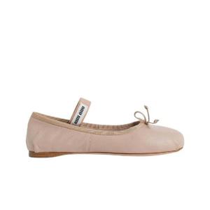 미우 미우 레더 발레리나 워터 릴리 5F794D-79N-F0NZ2