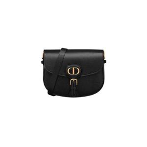 디올 미디움 바비백 그레인드 카프스킨 블랙 M9337USKU-M900