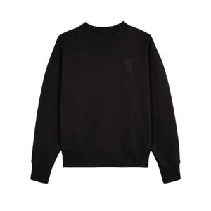 아미 톤온톤 하트 로고 스웨트셔츠 블랙   21SS E21HJ028-747-001