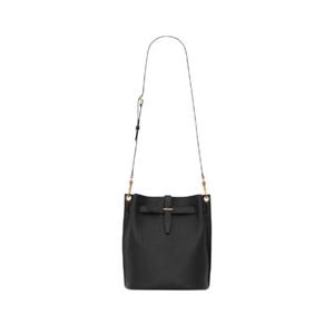 생로랑 그레인드 레더 부클레 버킷백 블랙 727673-DTIEW-1000