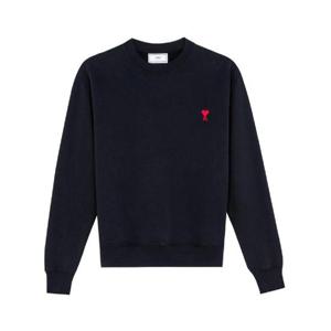 아미 스몰 하트 로고 스웨트셔츠 블랙 BFHJ007-730-001