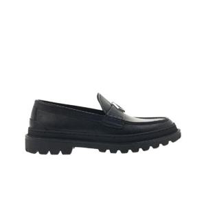 디올 익스플로러 로퍼 블랙 스무스 카프스킨 CD 다이아몬드 캔버스 3LO126ZSC-H900