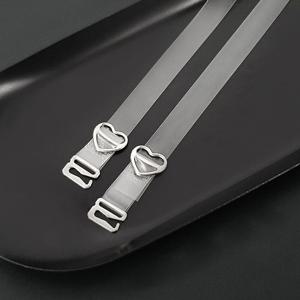 투명 1cm 투명어깨끈 브라보조끈 브라끈 하트 무광