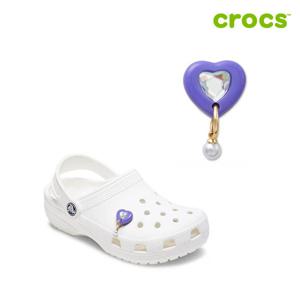 [크록스]퍼플 하트 진주 지비츠 10015535