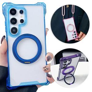 갤럭시버디3 A15 4G 5G 맥세이프투명하드 컬러범퍼 스트랩케이스