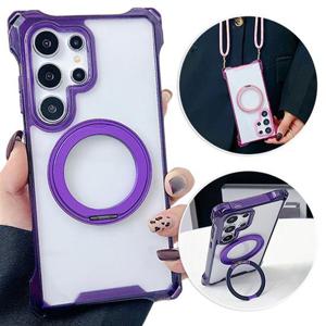 갤럭시A23 4G LTE 맥세이프 투명하드 컬러범퍼 스트랩 링 케이스