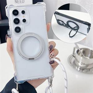 갤럭시A34 5G A346 맥세이프 투명하드 컬러범퍼 스트랩 링케이스