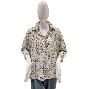 [파파야]칠부 카라 블라우스(PNPRBL011A)