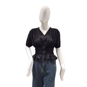 [파파야]스모크 쉬폰 블라우스(PNPRBL010B)