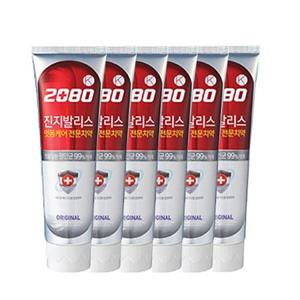 2080 K 진지발리스 오리지날 치약 120g 6개