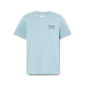 [팀버랜드] 남성 백 그래픽 반팔티 딥블루그린_TB0A6B6Z7581