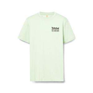 [팀버랜드] 남성 백 슬로건 반팔티 딥블루그린_TB0A6B88ENE1