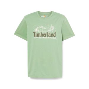 [팀버랜드] 남성 프론트 그래픽 반팔티 딥블루그린_TB0A6B8VEC61