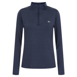 샵앤) 여성 쿨 아이스 하프 반집업 잔줄 스판 긴팔 등산 티셔츠 DW-WSH-20599-네이비