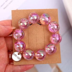 투명 볼 코인 헤어밴드 헤어슈슈 똥머리