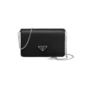 프라다 브러쉬드 레더 숄더백 블랙 1BD307-ZO6-F0002