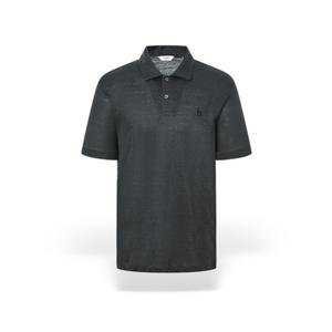 [헤지스] 남성 멜란지 린넨 카라 반팔티셔츠 HZTS5B409CG