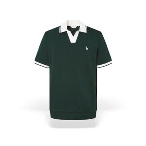 [헤지스] 남성 배색카라 슬릿넥 티셔츠 HZTS5B408E2