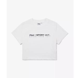 [휠라] 인터내셔널 크롭 티셔츠 FS2RSF2172F_OWH