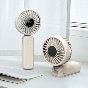 하이온 휴대용 탁상용 듀얼 팬 초강풍 멀티 손선풍기 H53