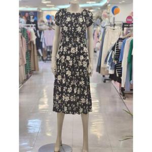 SOUP 여성 오프숄더 프린트 롱 원피스OB5OPTG