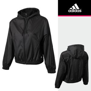 아디다스 우먼스 퓨쳐 아이콘 우븐 자켓(HK0498) 후드