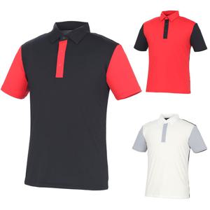 여름 배색 펀칭 메쉬 기능성 남성 반팔 골프티셔츠 DPMMTS70