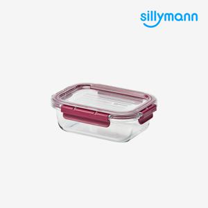 [실리만] 올웨이 내열유리 밀폐용기 직사각 370ml WGK5104
