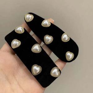 LOTOA-23 하트 진주 똑딱핀 2종세트