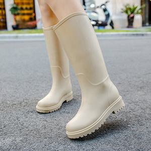 여성 2컬러 하이핏 뉴트럴 롱 레인부츠 레인36