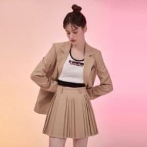 [에고이스트]변형 플리츠 미니스커트 EP2WS360_DG