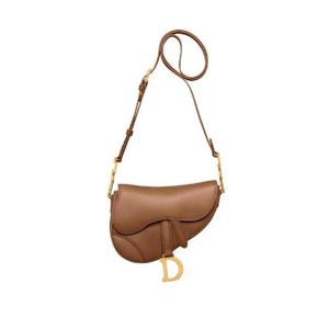디올 미니 소프트 새들백 스트랩 스무스 카프스킨 카멜 빈티지 M0465CBUW-M59M