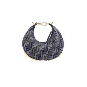 펜디 펜디그라피 FF 패브릭 미니백 다크 블루 8BS081ASU0F1PQM