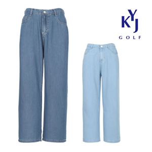 여름 내추럴 부드러운 텐셀 가벼운 여성 와이드 청바지 KPMLJN65