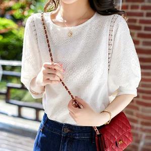 [프리나인]자수펀칭블라우스FRB52071A