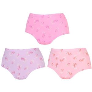 [TRY]여성 삼각팬티 맥시프린트유색J07 3매 엄마팬티 면100 국내산