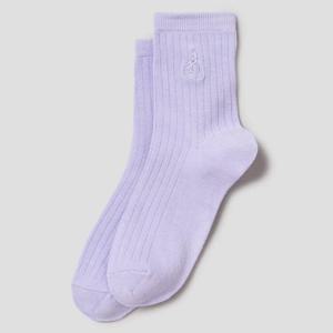 [빈폴] 여성 솔리드 중목 양말 - 라벤더 BE51KTM11T 022(여성)