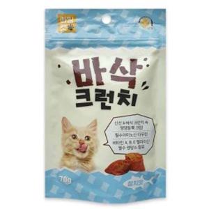 고양이간식 바삭크런치 참치 70g 1P 캣스낵 비스켓