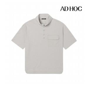 [애드호크]남성 우븐 믹스 하이넥 티셔츠(HZ3ST11)